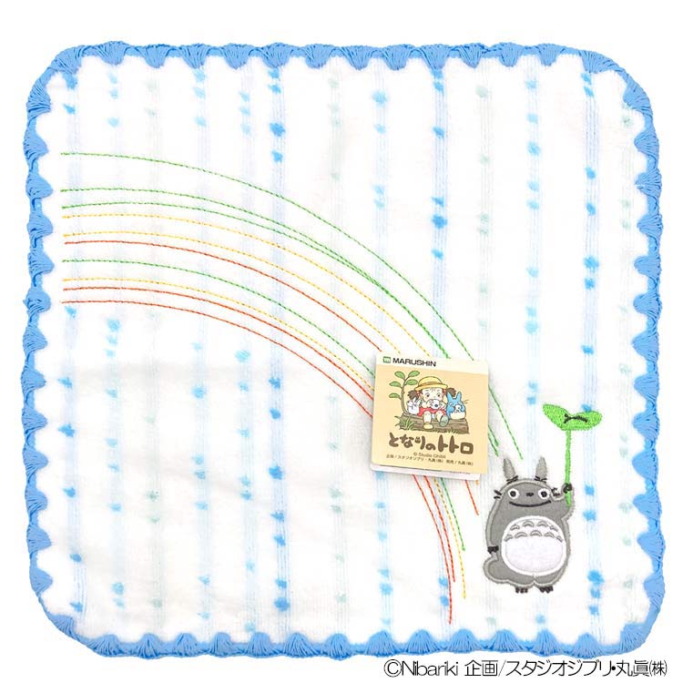 Hand Towel, Handkerchief - となりのトトロ ミニタオル 虹 BL 437225 スタジオジブリ