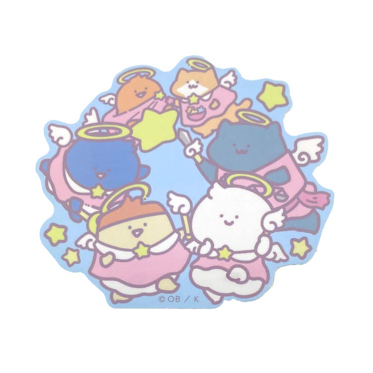 乐天商城 - お文具といっしょ ミニデコステッカー みんなてんし 279759 てんしとあくま お文具さん X 旧Twitter