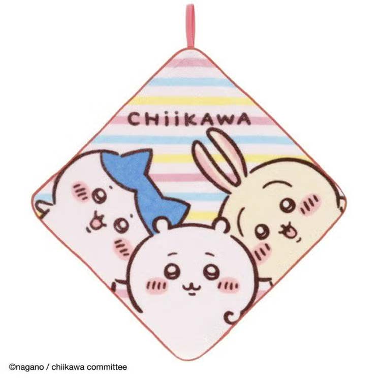 ちいかわ ループタオル アニメちいかわ しゅうごう! 019342 CHIIKAWA なんか小さくてかわいいやつ ナガノ 丸眞