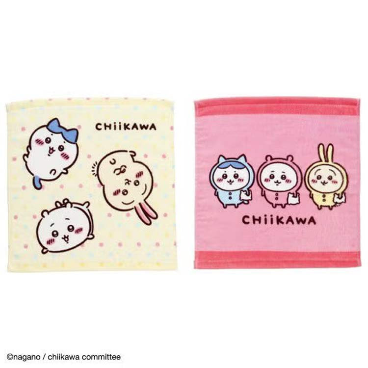 Hand Towel, Handkerchief - ちいかわ ハンドタオル2P アニメちいかわ いつもいっしょ 022557 CHIIKAWA なんか小さくてかわいいやつ ナガノ 丸眞