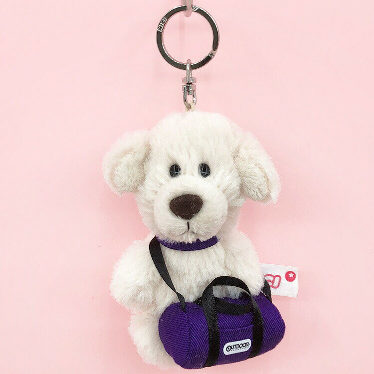 NICI×OUTDOOR PRODUCTS ビーンバッグ 10cm ゴールデンレトリバー+ロールボストン パープル 第2弾