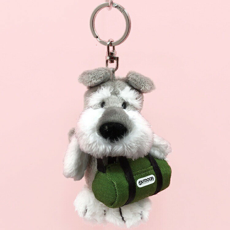 NICI×OUTDOOR PRODUCTS ビーンバッグ 10cm シュナウザー+ロールボストン グリーン 第2弾