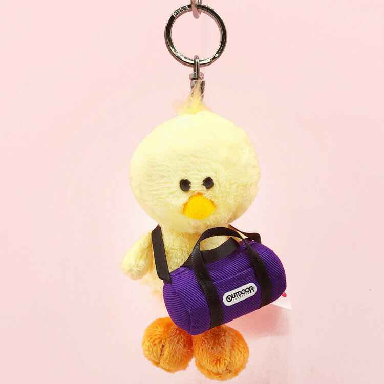 乐天商城 - NICI×OUTDOOR PRODUCTS ビーンバッグ 10cm ヒヨコ+ロールボストン パープル 第2弾