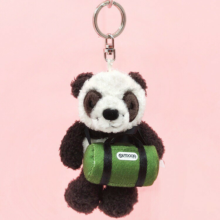 NICI×OUTDOOR PRODUCTS ビーンバッグ 10cm パンダ+ロールボストン グリーン 第2弾