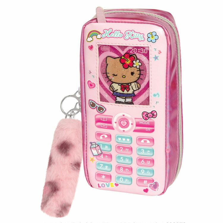헬로 키티 가라케형 펜케이스 표범 388623 방과후 걸즈 SANRIO 산리오