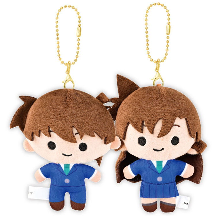 名探偵コナン ニコぬいキーホルダー 新一&蘭 391449 ぬいぐるみマスコット