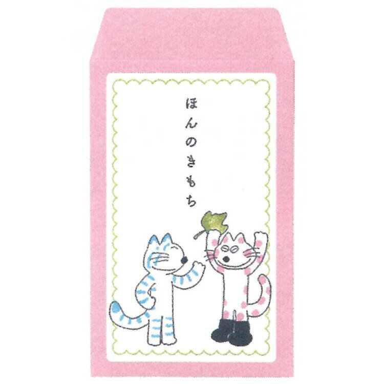 乐天商城 - 11ぴきのねこ メッセージぽち袋 PK 715155 11PIKINONEKO ピンク