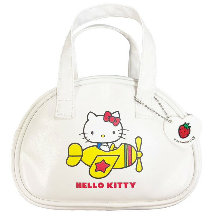 乐天商城 - ハローキティ レトロミニボストンバッグ ホワイト 159471 Hello Kitty サンリオ