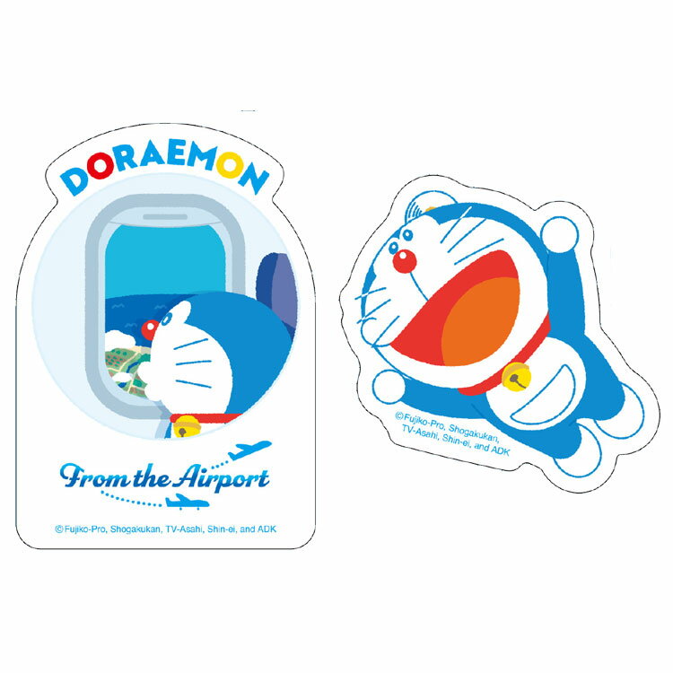 ドラえもん ステッカー2枚組セット C 256250 空港 Doraemon ショウワノート alphakids-10445821 キャラクターハウス キャロル パッケージ画像