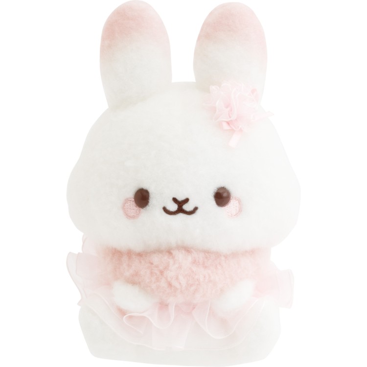 乐天商城 - 【4月中旬以降〜出荷】シュガーココムー ぬいぐるみ うさぎ ホワイト チュール リボン