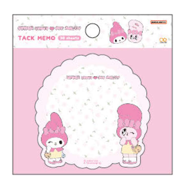 Rakuten - エスターバニー×マイメロディ ダイカット付箋 W ふせん フセン メモ めも メッセージ 053752