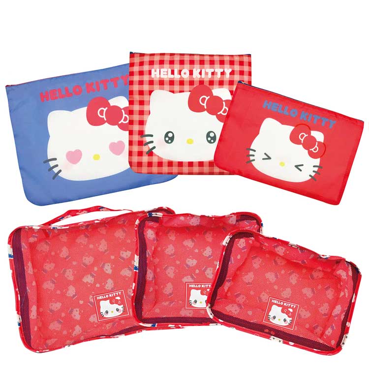 Rakuten - ハローキティ マルチ収納6点セット RD 169667 フェイス SANRIO サンリオ