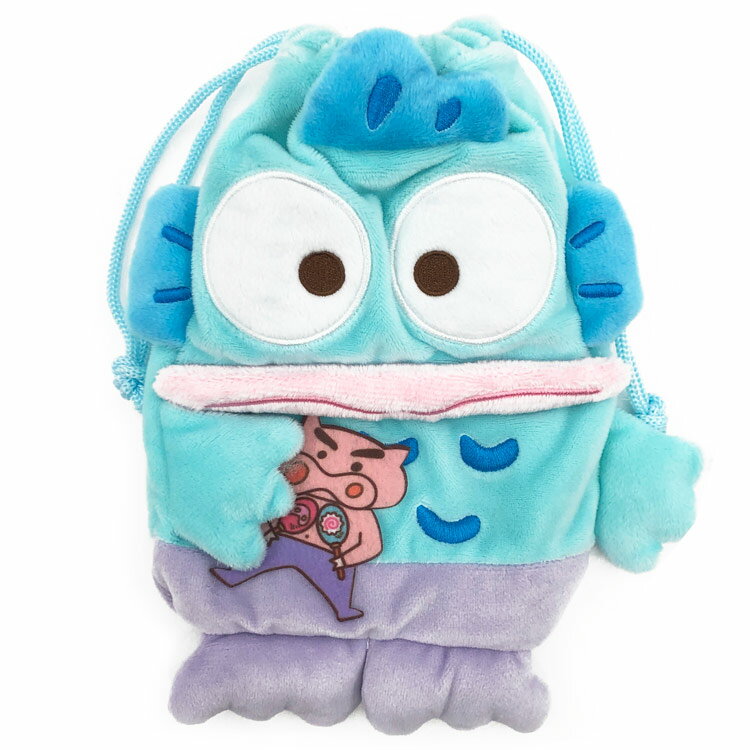 크레용 신짱×산리오 캐릭터즈 봉제인형 돈주머니 부리부리자에몽×한교동 927732 SANRIO 콜라보레이션