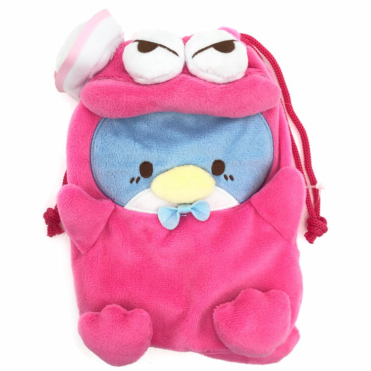 Bags, School Rucksacks - クレヨンしんちゃん×サンリオキャラクターズ ぬいぐるみ巾着 ワニ山さん×タキシードサム 953724 SANRIO コラボ