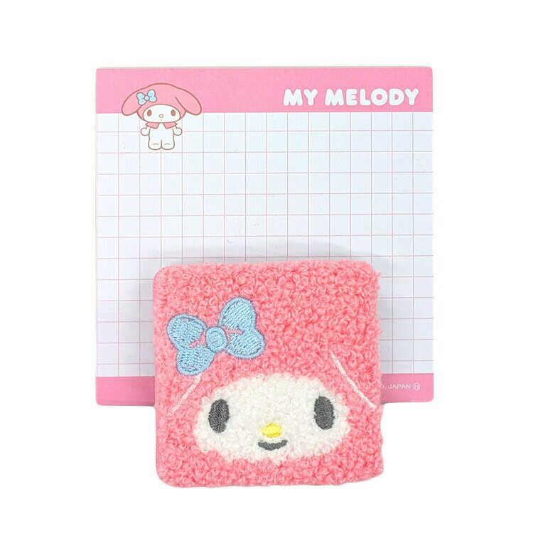 乐天商城 - マイメロディ もこもこクリップ付メモ Petit collection サンリオ ピンク