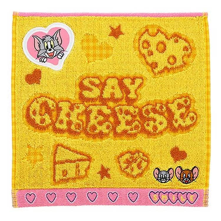 Hand Towel, Handkerchief - トムとジェリー ミニタオル セイチーズ 003938 トムジェリ トム&ジェリー イエロー