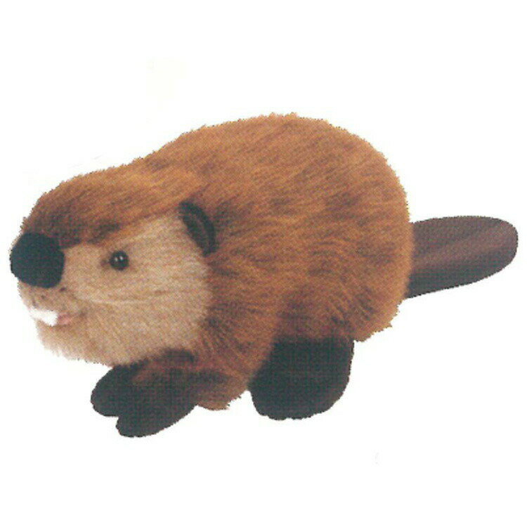 乐天商城 - ビーバー ぬいぐるみ 522949 りくのなかまたち 吉徳