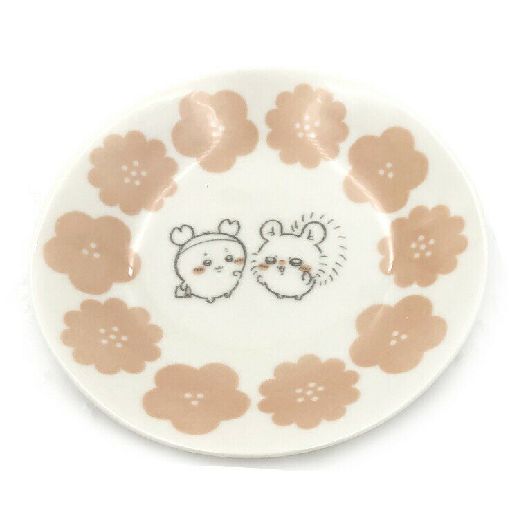 ちいかわ 13.5プレート ピンク ハッピーブロッサム モモンガ 古本屋 陶器