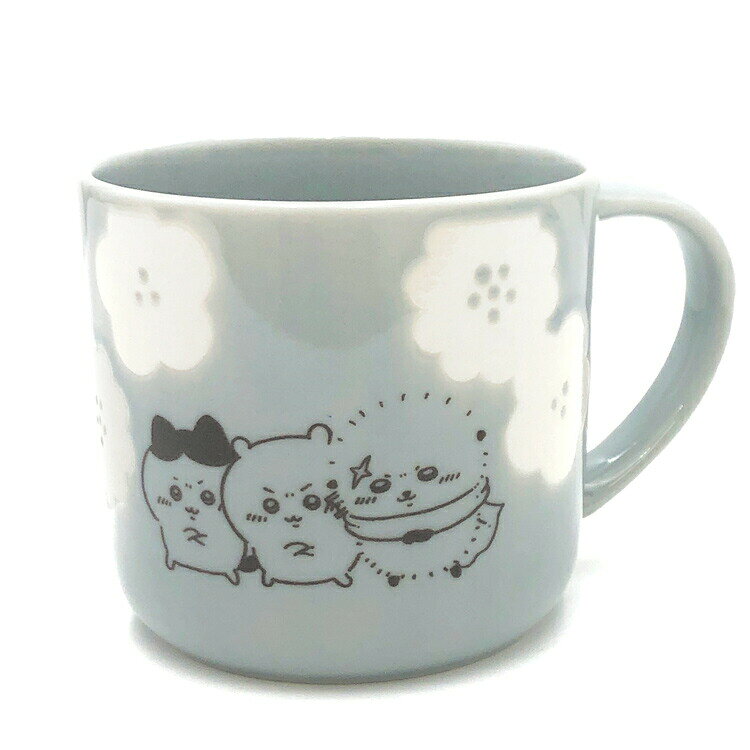 ちいかわ マグ ブルー ハッピーブロッサム ちいかわ はちわれ ラッコ 陶器