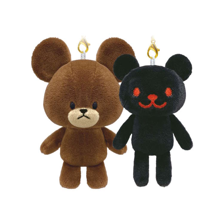 くまのがっこう ニコぬいキーホルダー ジャッキー&チャッキー 磁石でくっつく 二人で分けあえる ぬいぐるみ ぬい撮り 354796