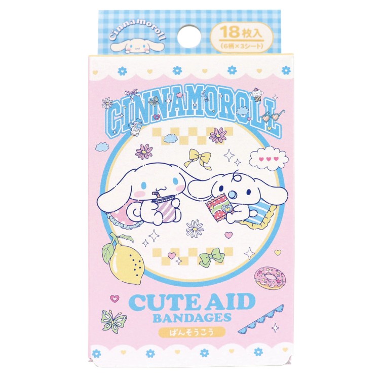 乐天商城 - シナモロール ばんそうこう 355158 ワンダフルワールド2 CINNAMOROLL サンリオ