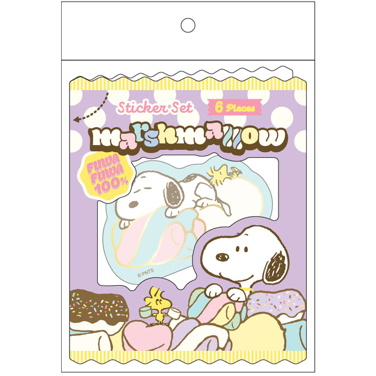 スヌーピー ステッカーセット マシュマロ 202536 Sweet Delicious PEANUTS ピーナッツ
