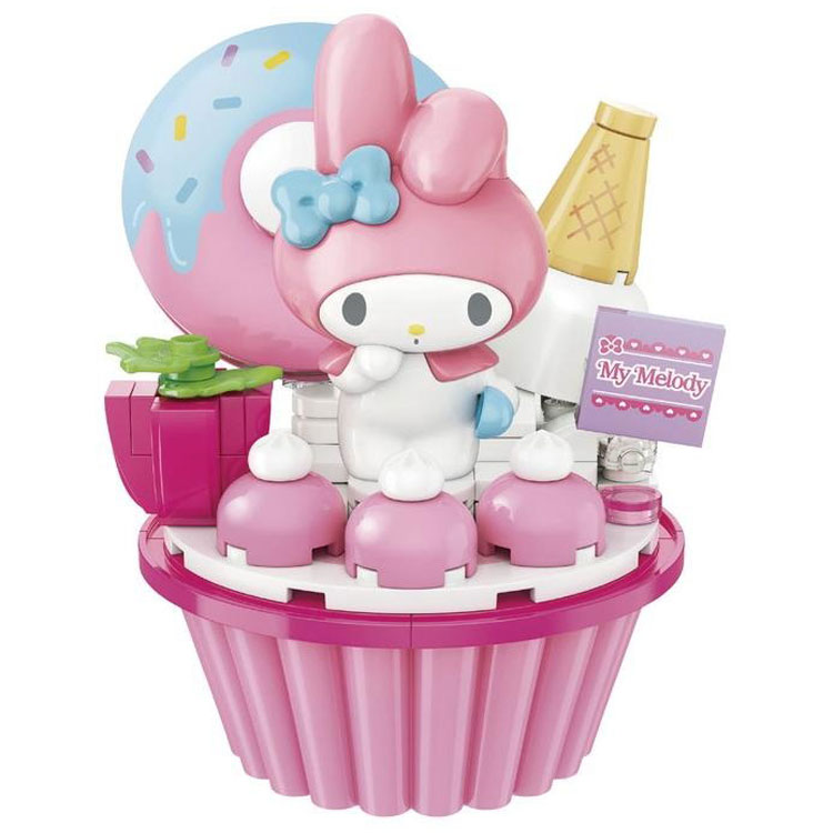 乐天商城 - マイメロディ Sweetsブロック マイメロディのいちごカップケーキ KEEPPLAY キーププレイ 玩具 おもちゃ SANRIO サンリオ