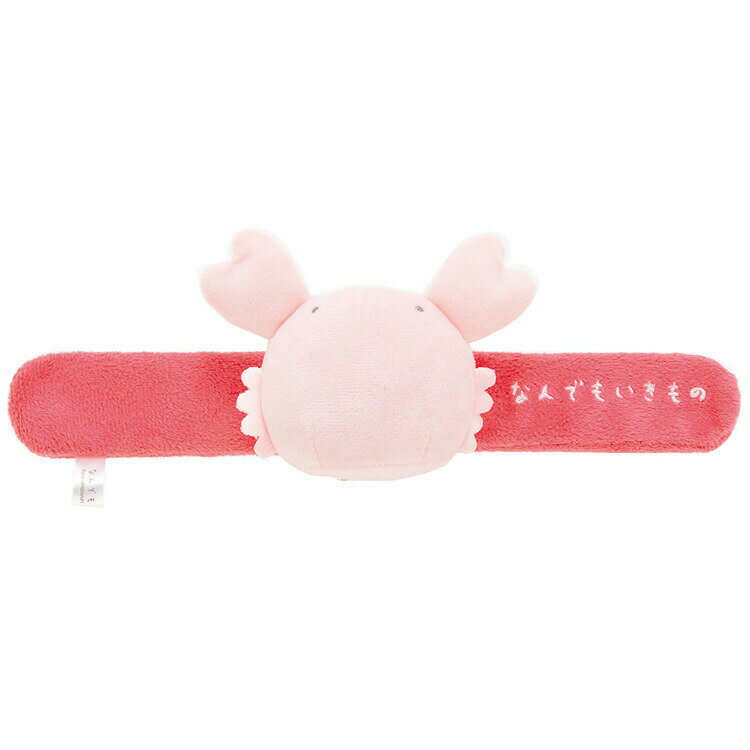 乐天商城 - なんでもいきもの ぬいぐるみぱっちんバンド カニ よこみぞゆり なんもの