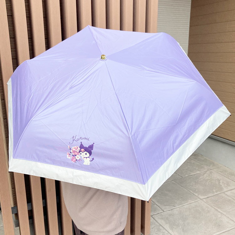 乐天商城 - クロミ 晴雨兼用折畳傘 50cm すっきり切替タイプ 365216 フラワー