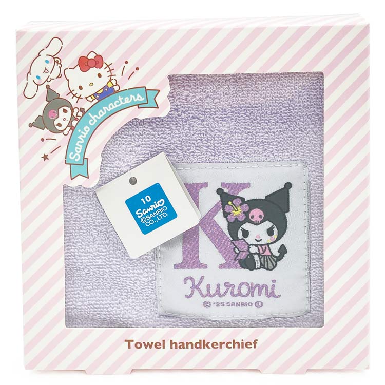クロミ タオルハンカチ K 903790 イニシャル KUROMI サンリオ