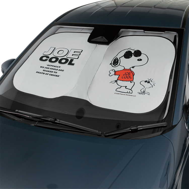 スヌーピー サンシェードM 75×130cm ポップアップ SI 247099 ジョークール カー用品 PEANUTS ピーナッツ ハンドルシェード