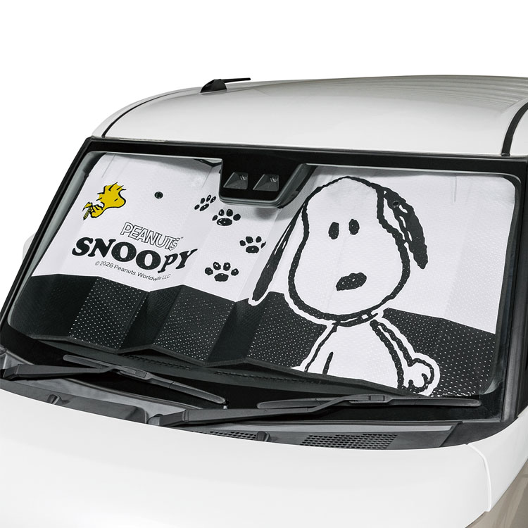 スヌーピー サンシェードS 60×130cm WH 245514 スヌーピーフェイス カー用品 PEANUTS ピーナッツ【単品発送】【ラッピング不可】
