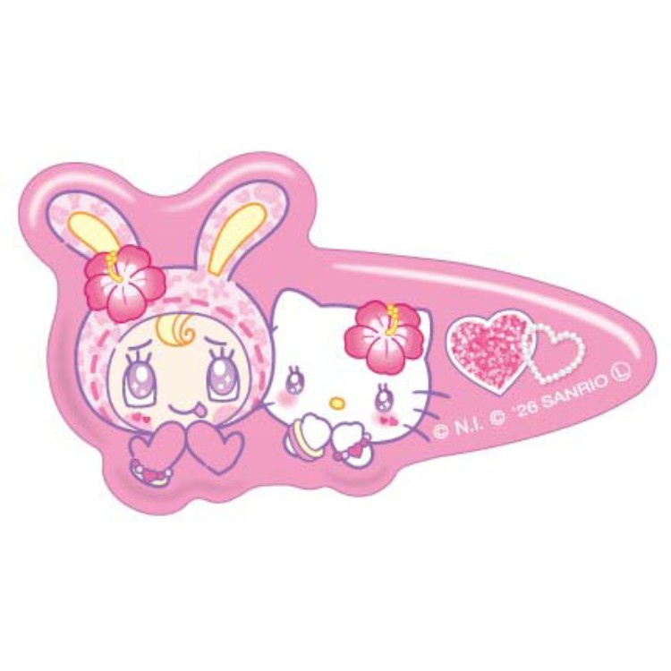 乐天商城 - メゾピアノ×ハローキティ ヘアクリップPlus Vol.2 03 ベリエちゃん×ハローキティ MezzoPiano Hello Kitty サンリオ
