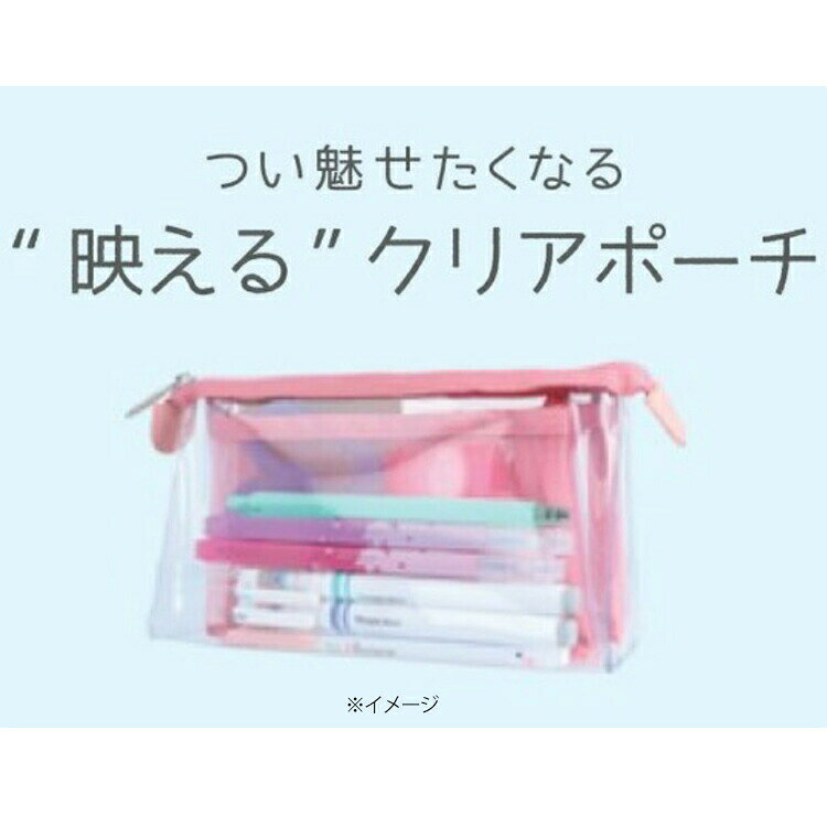 キャラクターハウス キャロルのディズニープリンセス クリアポーチ メッシュ マチ mitte ディズニー｜アングル2