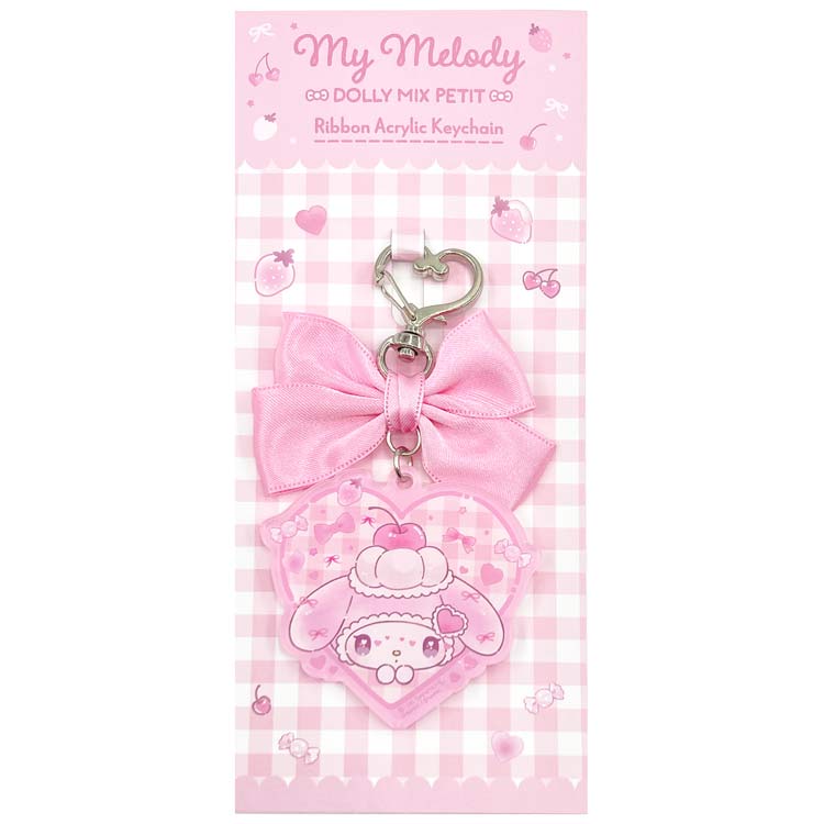 マイメロディ＆マイスウィートピアノ リボンアクリルキーホルダー マイメロディ 297740 DOLLY MIX My Melody MY SWEET PIANO サンリオ