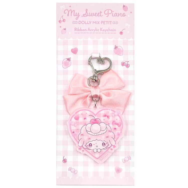 Leather - マイメロディ＆マイスウィートピアノ リボンアクリルキーホルダー マイスウィートピアノ 297757 DOLLY MIX My Melody MY SWEET PIANO サンリオ