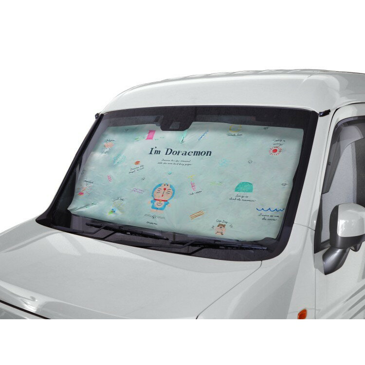 ドラえもん 3WAYカーシェート グリーン 056726 アイムドラえもん I'm Doraemon サンシェード 折りたたみ傘式 カー用品