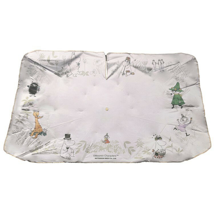 Rakuten - ムーミン 3WAYカーシェード ムーミン ピンクベージュ 056719 MOOMIN サンシェード