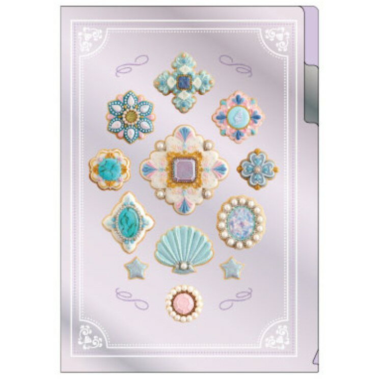 Rakuten - KUNIKA A5ポケットクリアファイル purple 997296 クニカ ロンドン アイシングクッキー