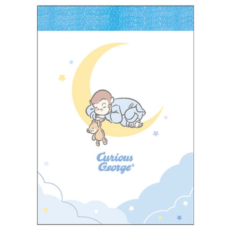 乐天商城 - おさるのジョージ ミニメモ 夜空 393375 おさるのじょーじ Curious George