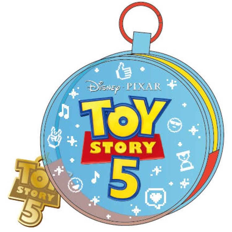 樂天商城 - トイストーリー5 カラビナ付きミニクリアポーチ ロゴ 092584 ディズニー ピクサー Toy Story