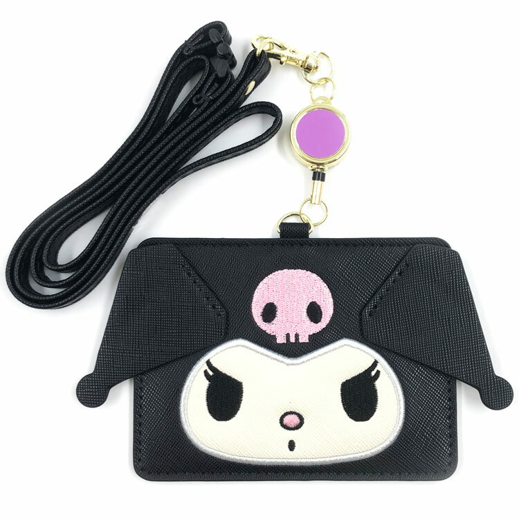 乐天商城 - クロミ リール付きカードホルダー 047300 ニューライフコレクション パスケース SANRIO サンリオキャラクターズ