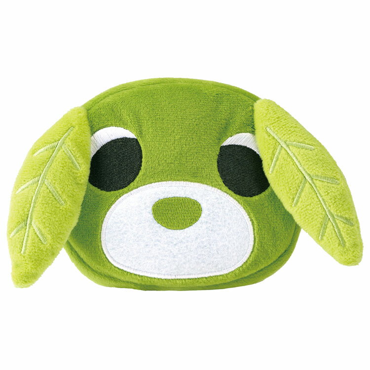 乐天商城 - お茶犬 ZDPF1 ダイカットポーチ フェイス リョク キャラクター