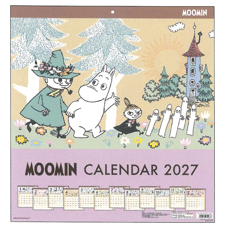 ムーミン 2027年カレンダー ウォールカレンダースクエア 壁掛け 051086