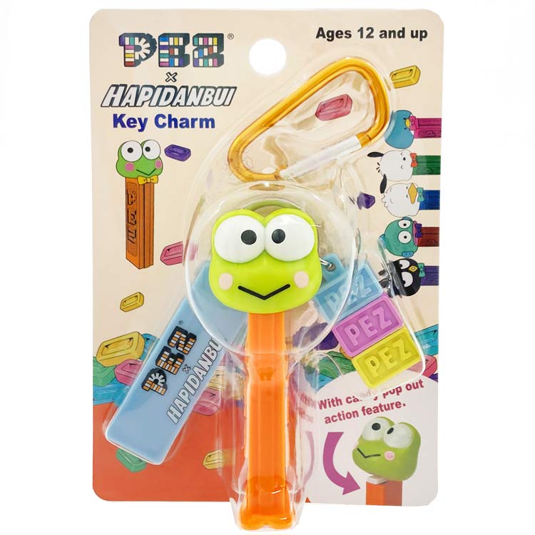 PEZ×はぴだんぶい Key Charm けろけろけろっぴ 745137 SANRIO サンリオコラボ キーチャーム