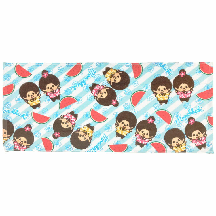 乐天商城 - モンチッチ フェイスタオル 020231 スイカ Monchhichi