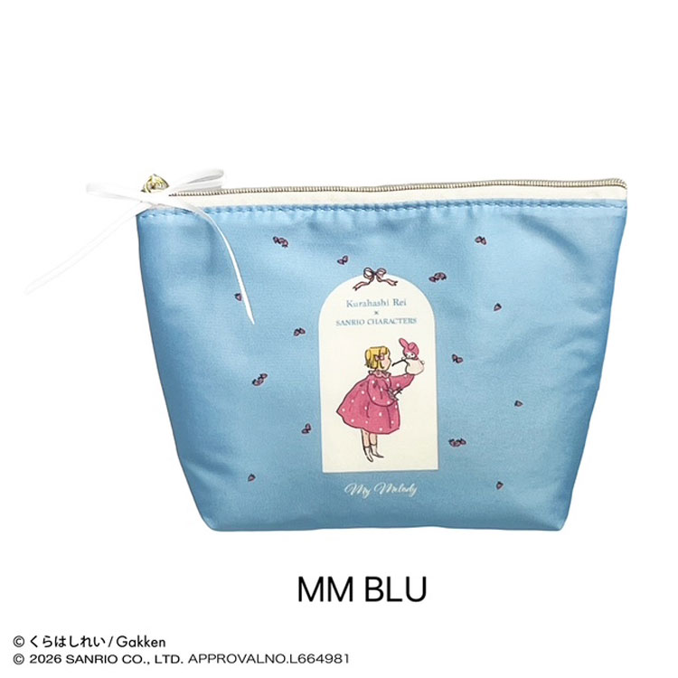 くらはしれい×サンリオキャラクターズ ボートポーチ マイメロディ BLU 110644 Kurahashi Rei x SANRIO CHARACTERS