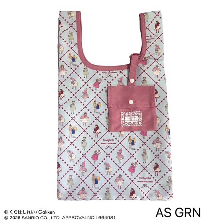 樂天商城 - くらはしれい×サンリオキャラクターズ エコバッグ AS GRN 110996 Kurahashi Rei x SANRIO CHARACTERS