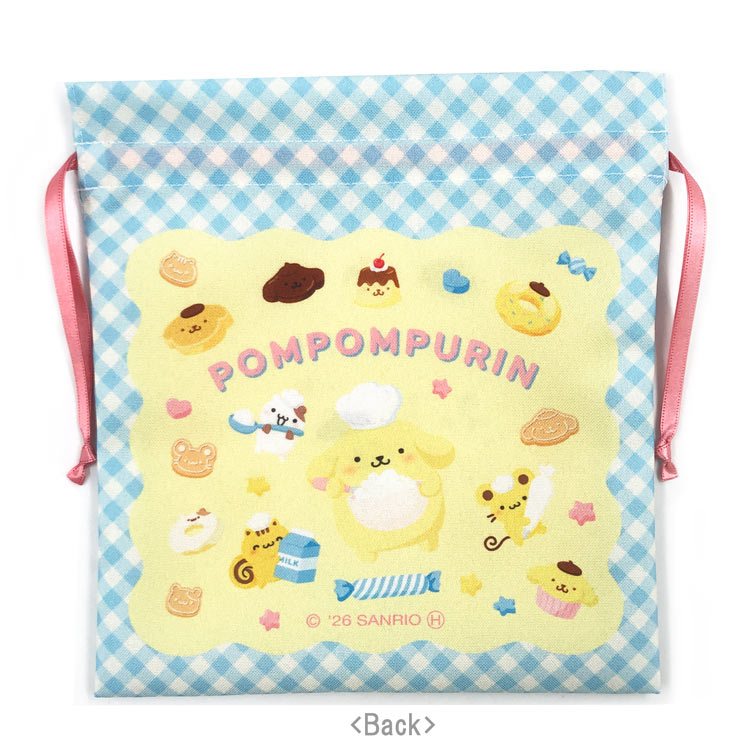 ポムポムプリン 巾着M BL 360507 30th Pom Pom Purin 30周年 サンリオ — vista 2