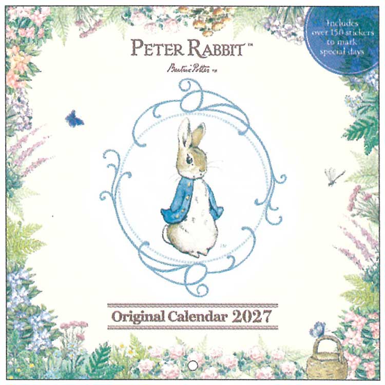 2026年8月発売 ピーターラビット 2027年カレンダー 壁掛け 716435